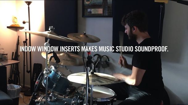 New way to reduce noise in your home studio - Indow customer