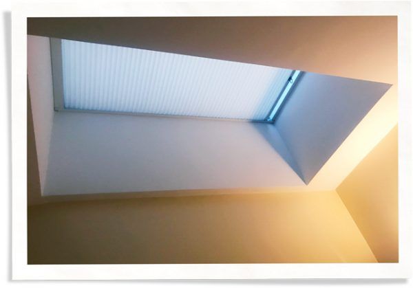 skylight window insert installed for heat blocking