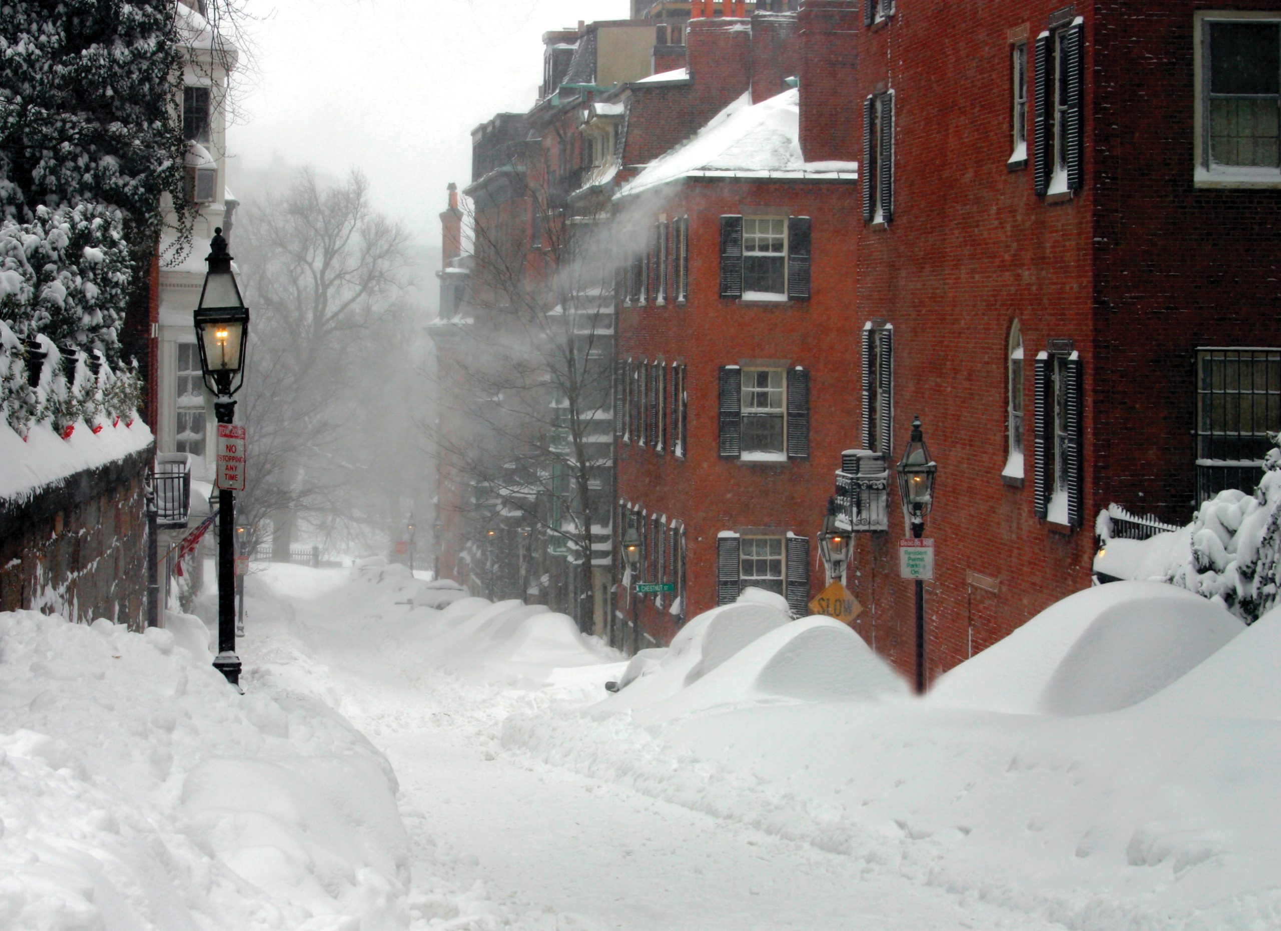 Snow-covered Boston street: Polar vortices are harder to prepare for in warmer areas. Start now.